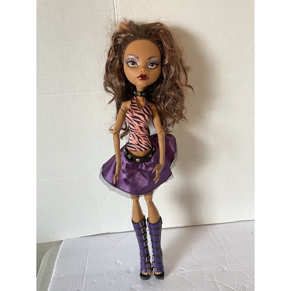 monster high Other - Monster High Clawdeen Wolf Frightfully Tall Ghouls  17" Doll Werewolf Incomplete